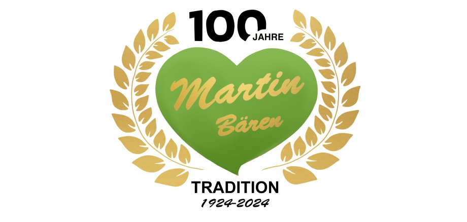 Das Jubiläumslogo 100 Jahre Martin Bären